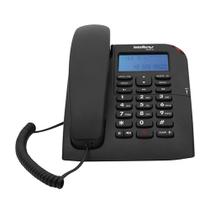 Telefone com Fio Intelbras TC60ID com Identificação de Chamadas e Viva-Voz Preto
