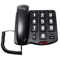 Telefone Com Fio Intelbras Tok Fácil, Chave de seleção de discagem, Preto - 4000034. Telefone Com Fio Intelbras Tok Fácil, Chave de seleção de discagem, Preto - 4000034.