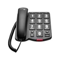 Telefone Com Fio Intelbrás Tok Fácil Teclão Preto - INTELBRAS