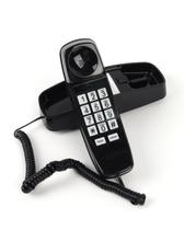 Telefone com fio MCHEETA, botões grandes, volume alto, preto