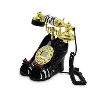 Telefone Com Fio Retrô Vintage Antigo Sapato Zebra - Jiaxi