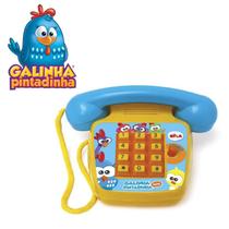 Telefone Da Galinha Pintadinha Original Elka Brinquedo Sonoro Crianças +3 Anos