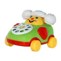 Telefone de Brinquedo para Bebê Com Música Telefone Carrinho a Corda Educacional e Desenvolvimento Infantil - Art Brink