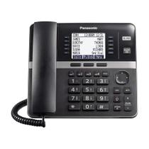 Telefone de mesa com extensão com fio Panasonic KX-TGWA40B Preto