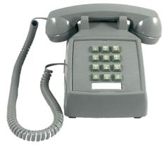 Telefone de mesa Cortelco 2500-V-SL Slate com controle de volume