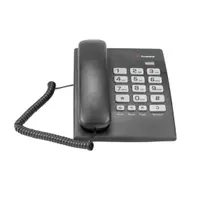 Telefone De Mesa Fixo Preto Para Escritório Ibratele