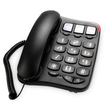 Telefone de mesa WUCOHATI com botões grandes, discagem rápida e viva-voz