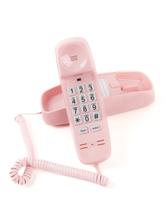 Telefone de parede com fio MCHEETA, botões grandes, volume alto, rosa