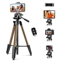 Telefone e tablet Tripod Aureday 64" com controle remoto sem fio Gold