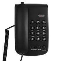 Telefone fixo com fio Awishwell preto com volume ajustável Telefone fixo com fio Awishwell preto com volume ajustável