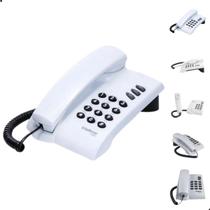 Telefone Fixo com Fio de Mesa e Parede com Flash Escritório, Consultório e Empresa Função Mudo