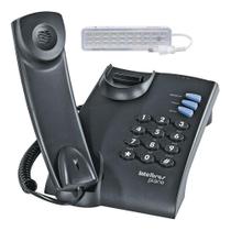 Telefone Fixo Com Fio Intelbras Pleno Preto Mesa Ou Parede