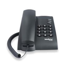 Telefone Fixo Com Fio Pleno Intelbras, 2 tipos de toque Design moderno Preto - Intelbras