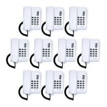 Telefone Fixo Com Fio Pleno Intelbras Sem Chave Cinza Ártico - 10 Unidades