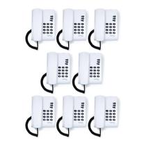 Telefone Fixo Com Fio Pleno Intelbras Sem Chave Cinza Ártico - 8 Unidades