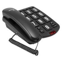 Telefone Fixo com Fio Tok Fácil Preto Intelbras
