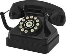 Telefone fixo Crosley CR62-BK Retro Rotary Style Preto Telefone fixo Crosley CR62-BK Retro Rotary Style Preto
