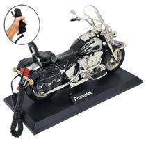 Telefone Fixo Decorativo Tipo Motocicleta Emite Som de Motor Alta Qualidade KXT875 - Jiaxi