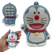 Telefone Fixo Doraemon Mesa C Headset Microfone Flexivel Anime Colecionavel Enfeite Telefonia