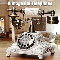 Telefone Fixo Giratório Vintage - Para Escritório, Residência e Hotel