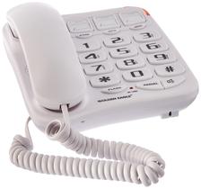 Telefone fixo Golden Eagle GE3104WH com alto-falante para montagem na parede Telefone fixo Golden Eagle GE3104WH com alto-falante para montagem na parede