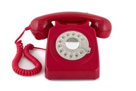 Telefone fixo GPO 746 Rotary estilo retrô dos anos 70 com cabo encaracolado Telefone fixo GPO 746 Rotary estilo retrô dos anos 70 com cabo encaracolado
