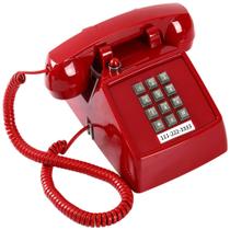 Telefone fixo HTMengT Traditional Red Classic 2500 Analógico Telefone fixo HTMengT Traditional Red Classic 2500 Analógico