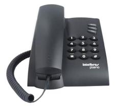 Telefone fixo Intelbras Com fio Pleno preto Telefone fixo Intelbras Com fio Pleno preto
