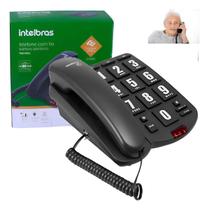 Telefone Fixo Intelbras Tok Fácil Preto C/fio