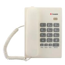 Telefone fixo mesa c/ fio ibratele volume ajustavel branco Telefone fixo mesa c/ fio ibratele volume ajustavel branco