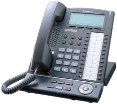 Telefone fixo Panasonic KX-T7636 com viva-voz de 24 botões