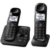 Telefone fixo Panasonic KX-TGL432B para 2 aparelhos DECT 6.0 preto Telefone fixo Panasonic KX-TGL432B para 2 aparelhos DECT 6.0 preto