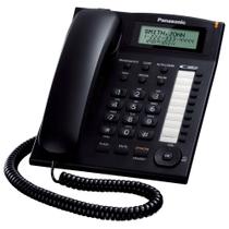 Telefone fixo Panasonic KX-TS880B integrado com fio preto