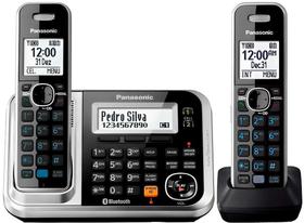 Telefone Fixo Panasonic Sem Fio KX-TG78441LCS + KX-TGA680LCS Bi-Volt