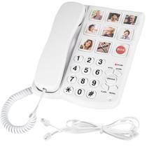 Telefone fixo Sacumea 9, memória fotográfica, amplificada em 110dB