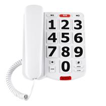 Telefone fixo Sacumea: botão grande para idosos