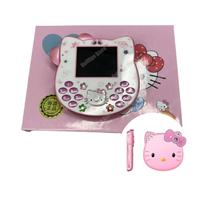 Telefone Flip Kawaii Hello Kitty 2024 Sanrio, Telefone Mini Cartoon Fofo, Presente De Aniversário