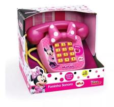 Telefone Foninho Sonoro Minnie Elka Brinquedos