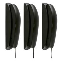 Telefone Gôndola com Fio Intelbras com Função Interfone TC 20 Preto - 3 Unidades Telefone Gôndola com Fio Intelbras com Função Interfone TC 20 Preto - 3 Unidades