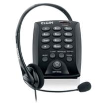 Telefone Headset Telemarketing Elgin 6000 compacto - A.R Variedades MT