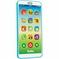 Telefone Infantil com Sons - Celular Baby Phone - Azul - Buba - Buba Toys