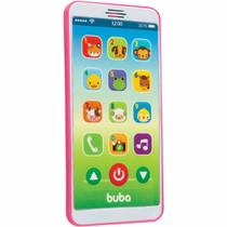 Telefone Infantil com Sons - Celular Baby Phone - Rosa - Buba - Buba Toys
