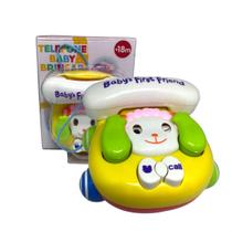 Telefone infantil de animalzinho musical com espelhinho bbr
