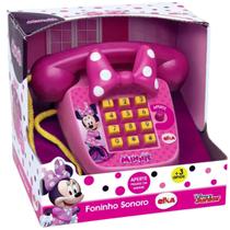 Telefone Infantil Foninho Sonoro Minnie - Elka Brinquedos