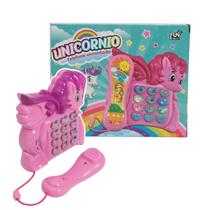 Telefone Infantil Musical Educativo Luz E Som Cor Rosa Telefone Infantil Musical Educativo Luz E Som Cor Rosa