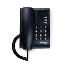 Telefone Intelbras Pleno Preto com Chave com Fio 4080057