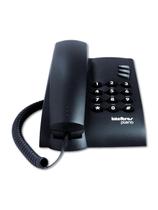Telefone Intelbras Pleno Preto Sem Chave Com Fio 4080051