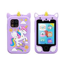 Telefone Inteligente Com Tela Sensível Ao Toque Para Crianças, Câmera, Reprodutor De MP3, Brinquedo