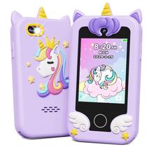 Telefone inteligente de brinquedo KOKODI Kids Unicorn com tela sensível ao toque e câmera Telefone inteligente de brinquedo KOKODI Kids Unicorn com tela sensível ao toque e câmera
