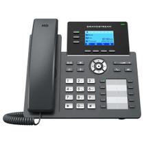 Telefone IP Grandstream, IP Operadora, 3 Linhas, 10/100/1000 Mbps, Audio HD, POE, Preto - GRP2604P
